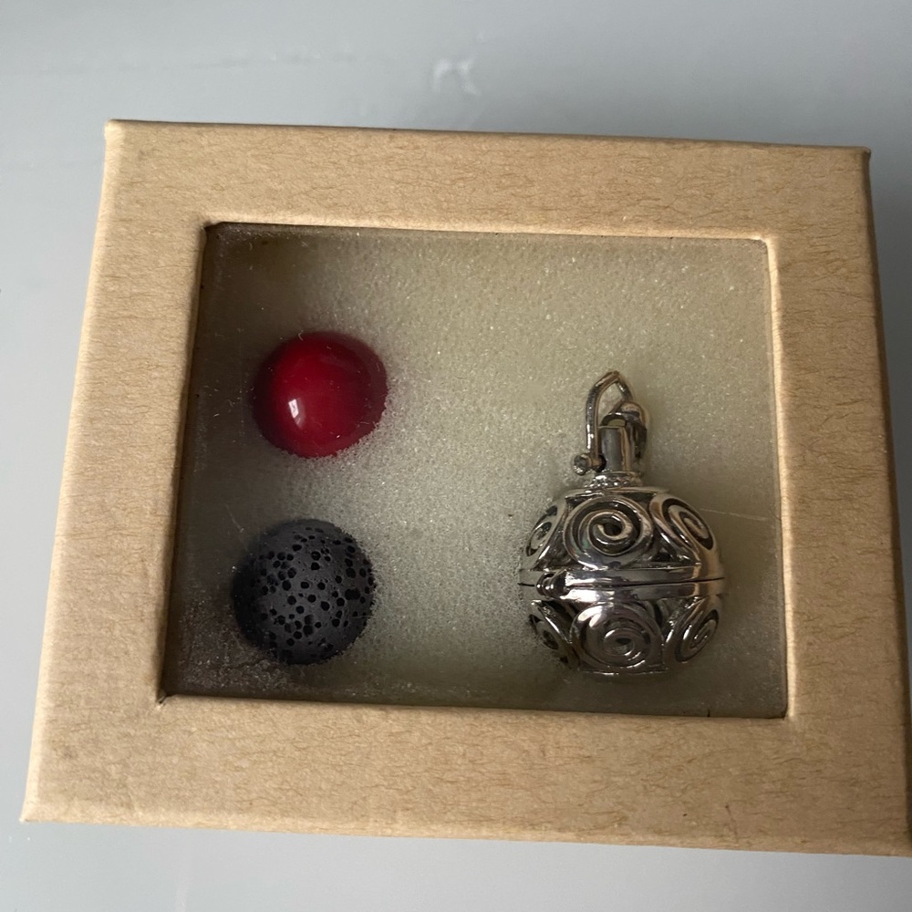 Harmony bell with lava bead for aromatherapy